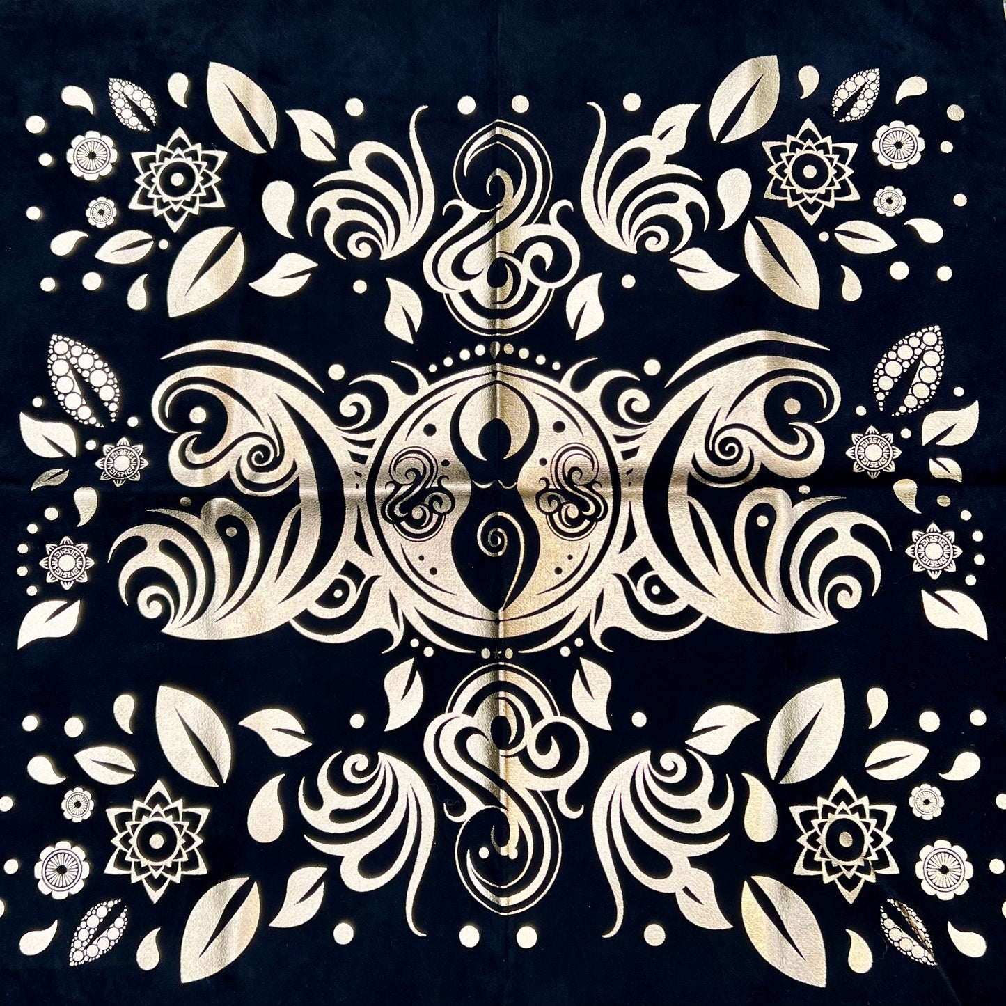 Nappe de Divination en velours noir - Déesse