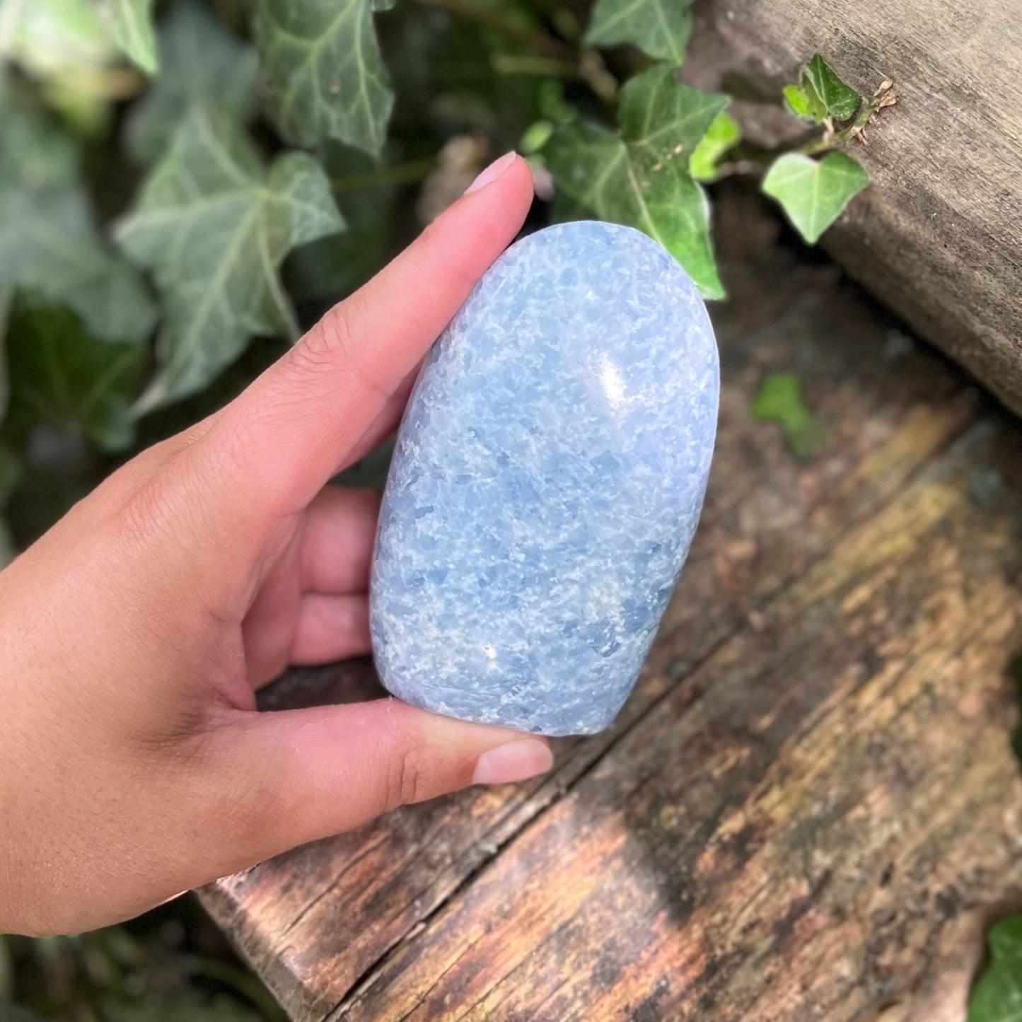 Forme libre Calcite bleue - 310g