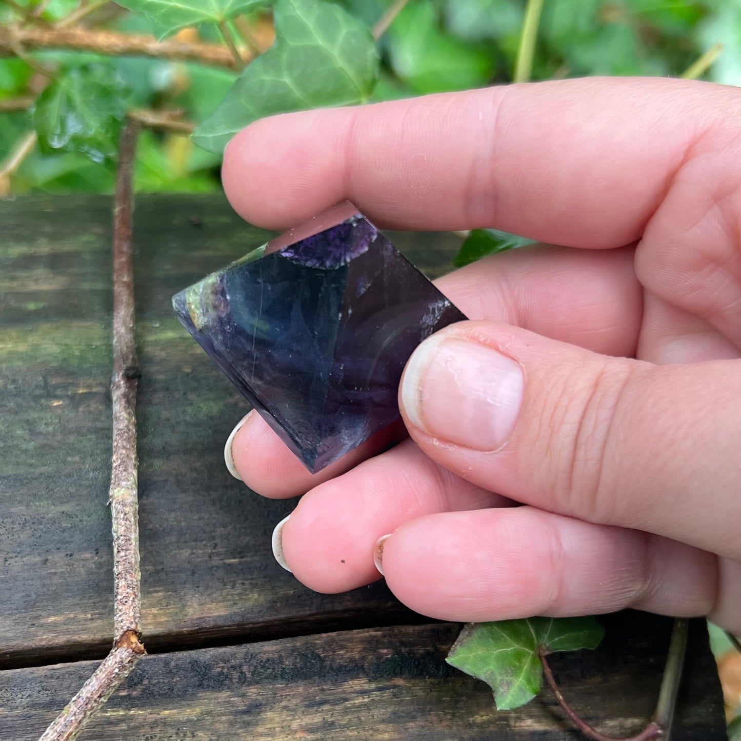 Pyramide Fluorite bicolore
