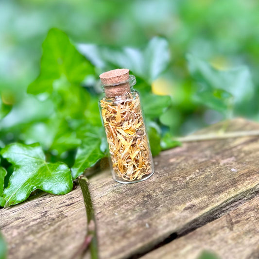 Fiole de Calendula / Herbal Witch Bottle
