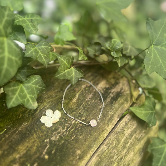 Bracelet Eir Quartz Rose Argent 925