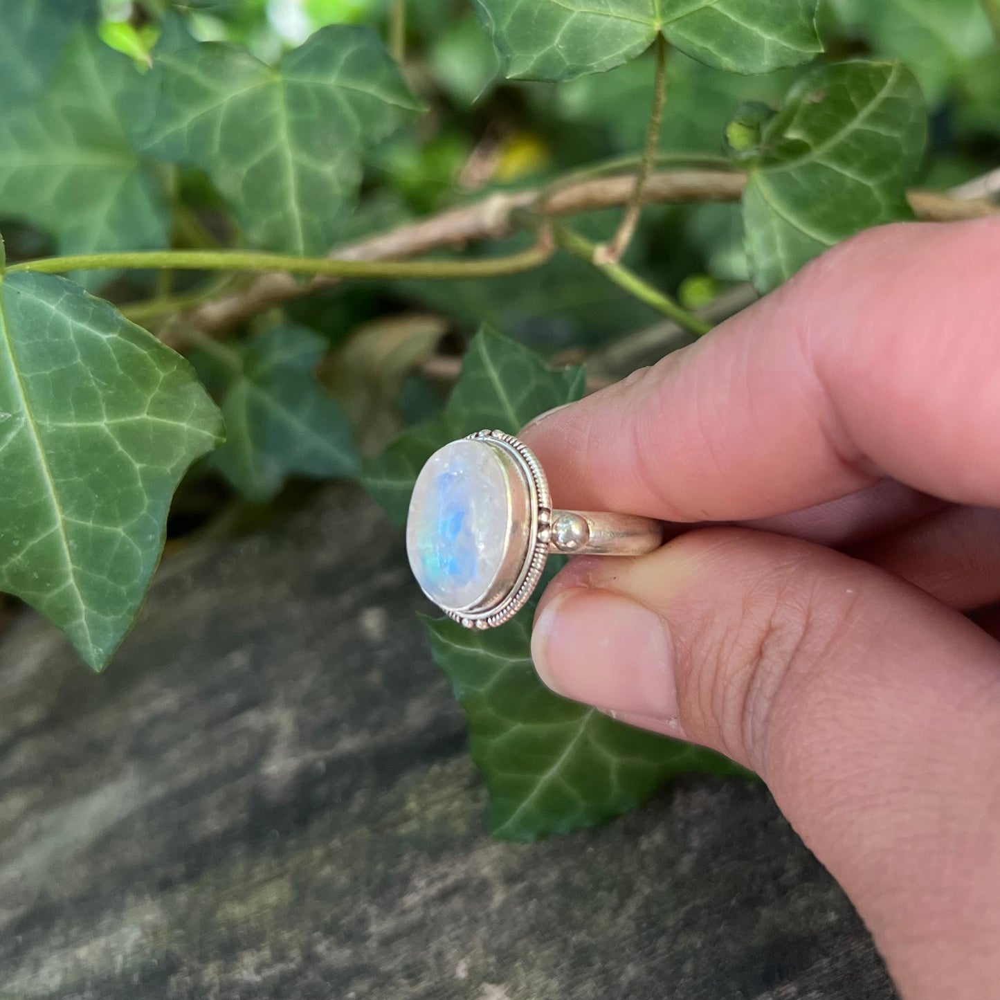 Bague Skadi Pierre de lune - argent 925