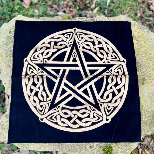 Nappe de Divination- Pentagramme & Entrelacs celtes