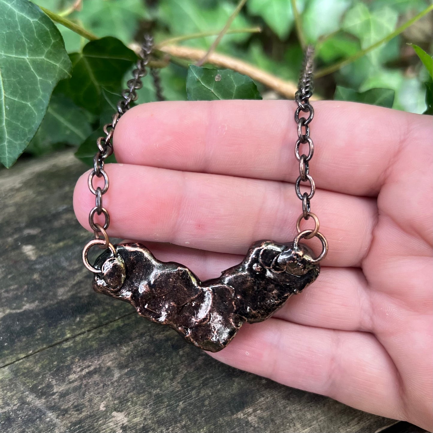 -10% Collier Ailes de chauve-souris Améthystes brutes - Cuivre