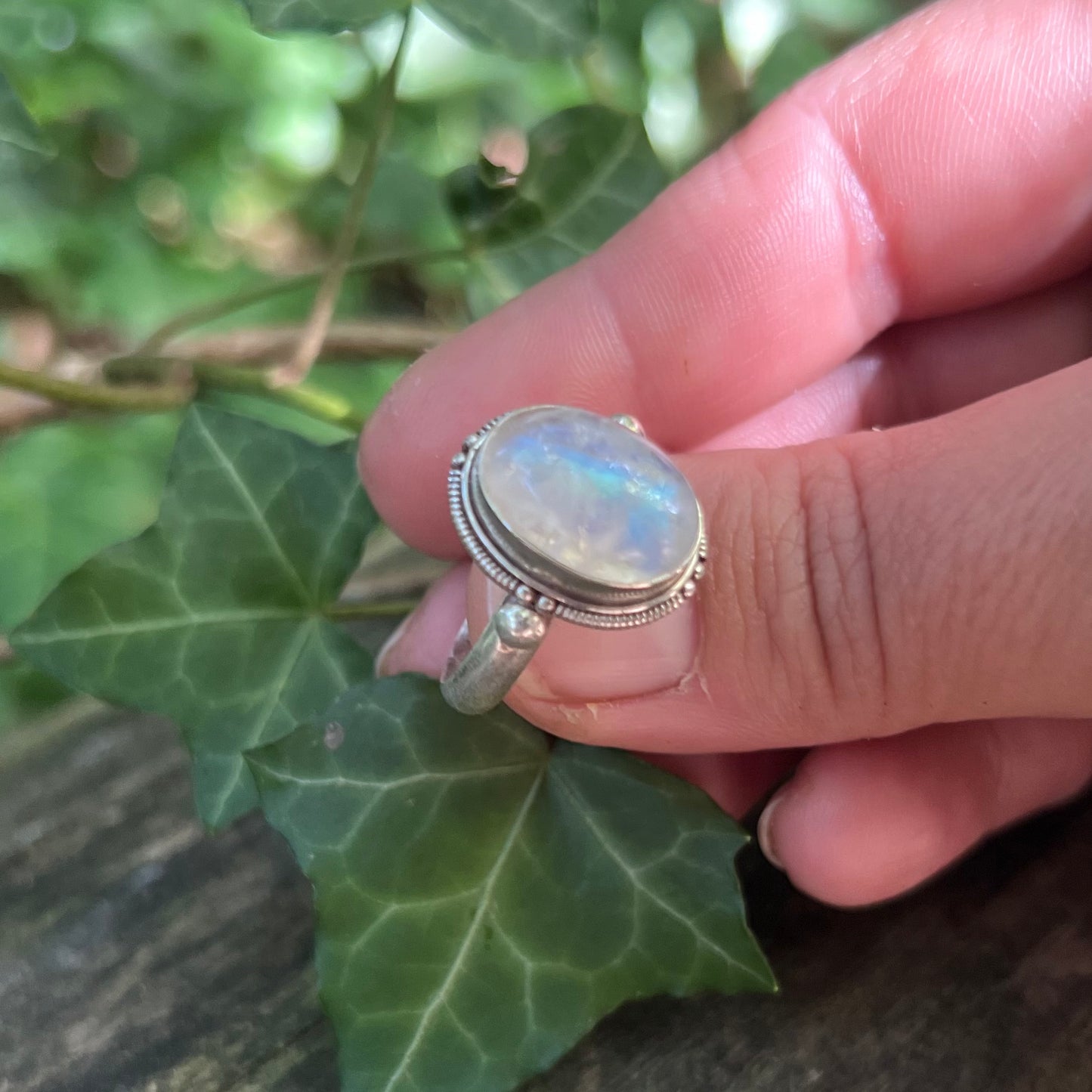 Bague Skadi Pierre de lune - argent 925