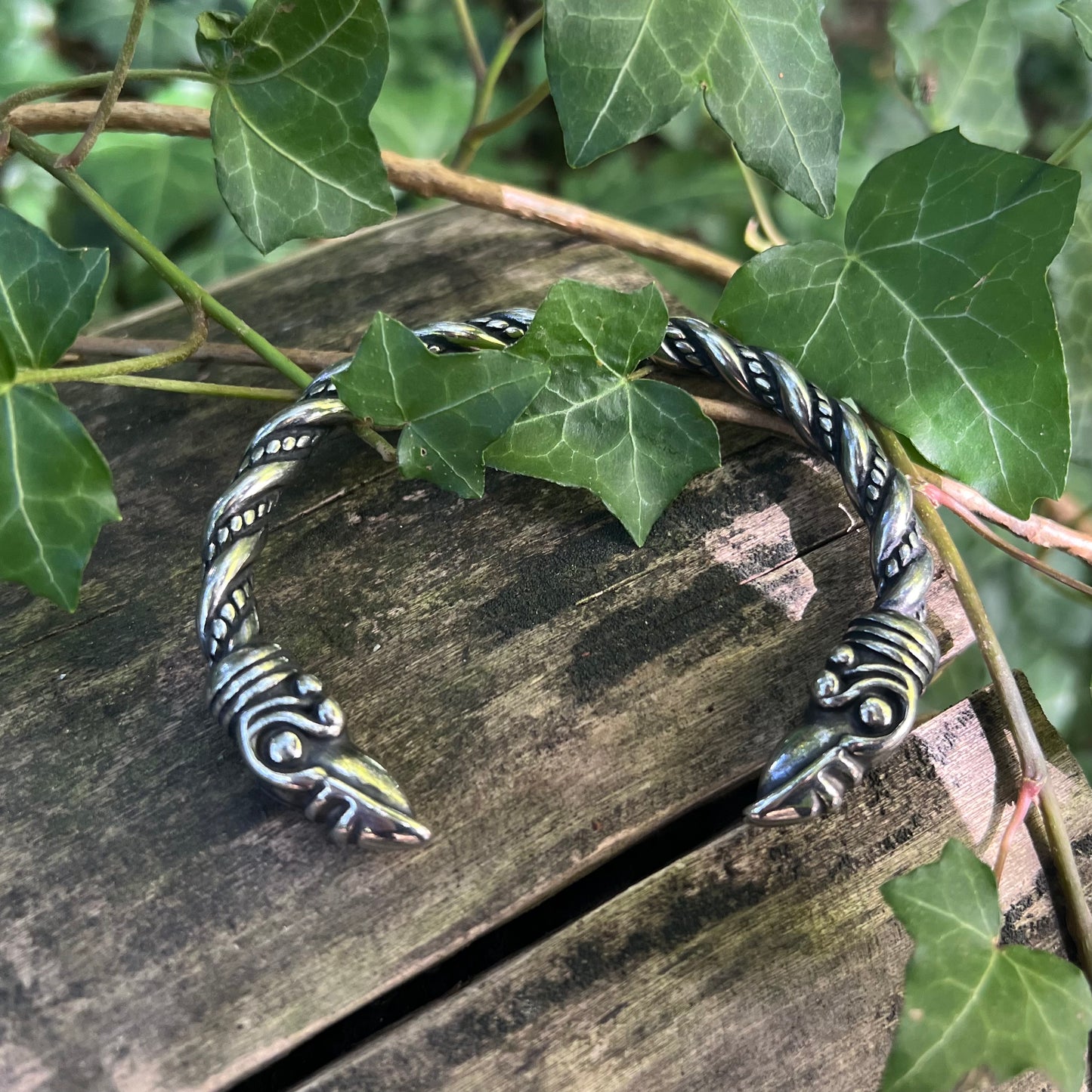 Bracelet Viking Torque - Corbeau - acier inoxydable
