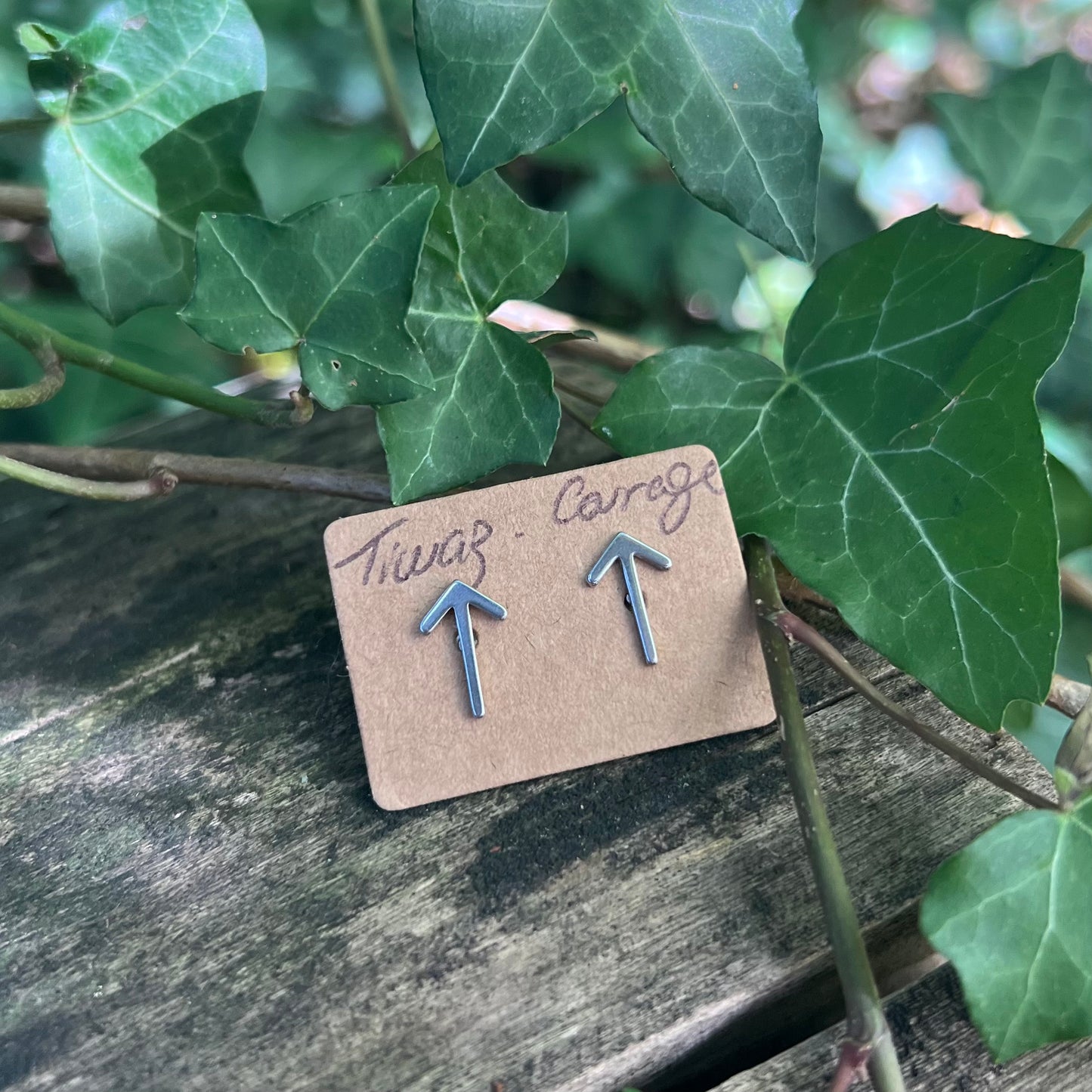 Boucles d’oreilles rune Tiwaz - Courage