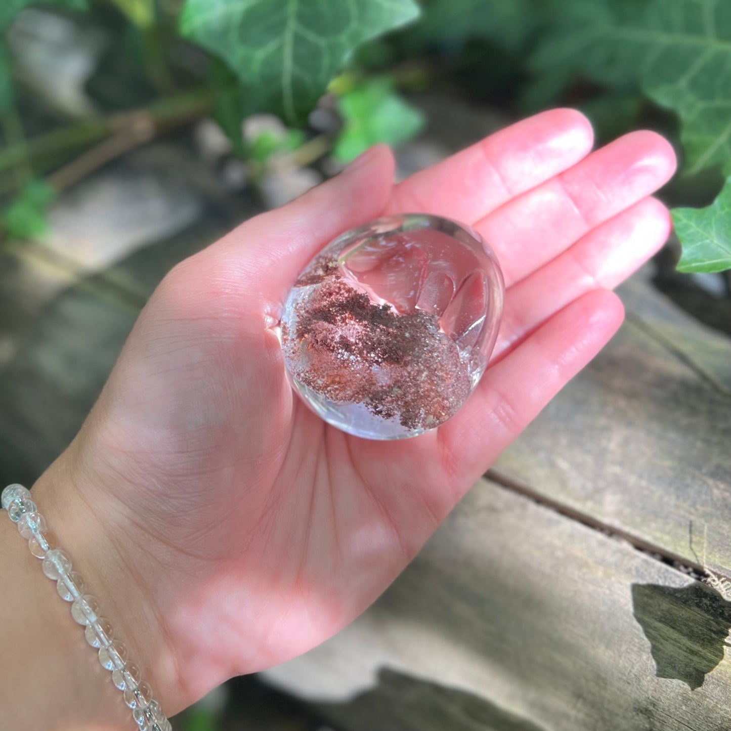Forme libre Lodolite / Pierre du chaman - 125g