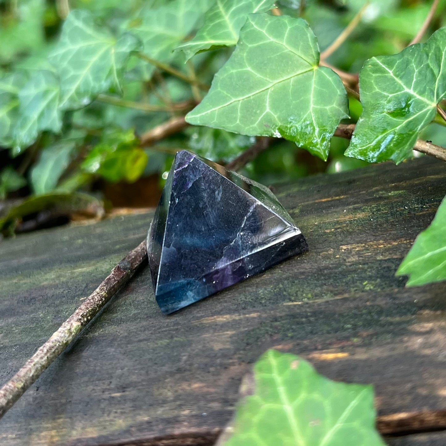 Pyramide Fluorite bicolore