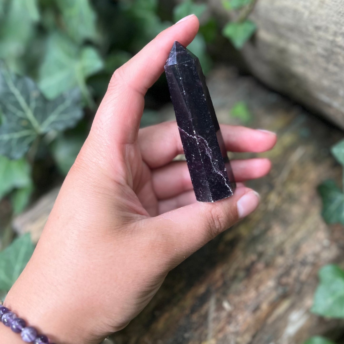 Pointe de guérison / Obélisque Lépidolite