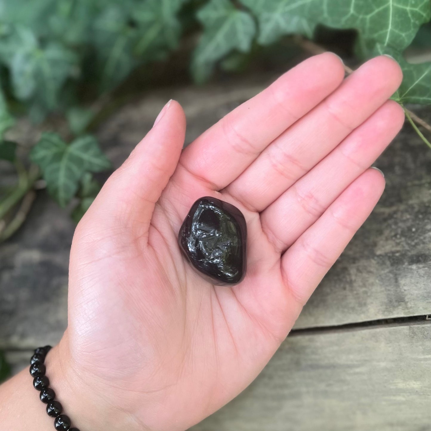 Pierre roulée Onyx noir