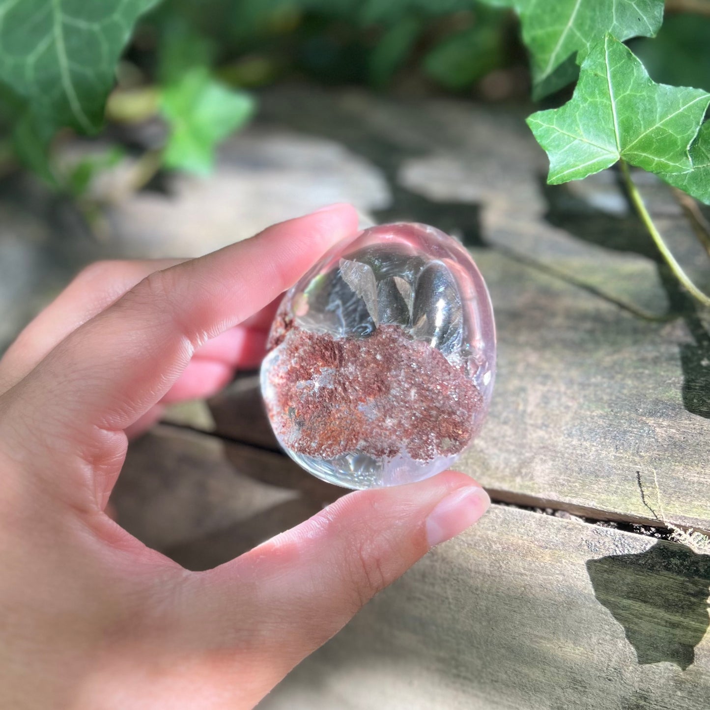 Forme libre Lodolite / Pierre du chaman - 125g