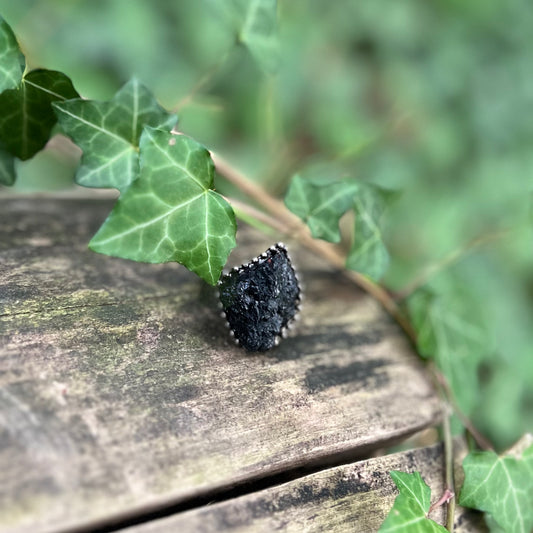 Bague Tourmaline Noire Lithotherapie