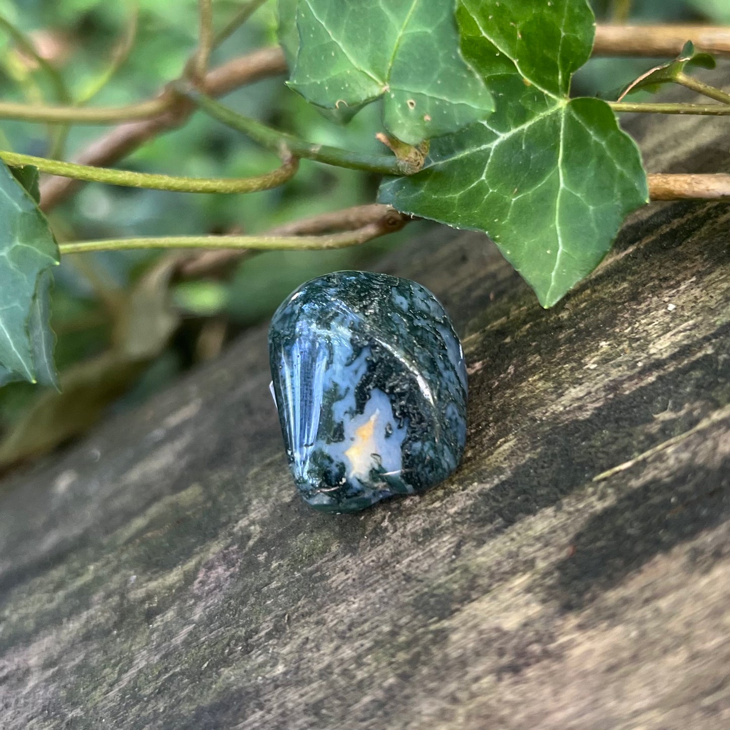 Pierre roulée Agate mousse