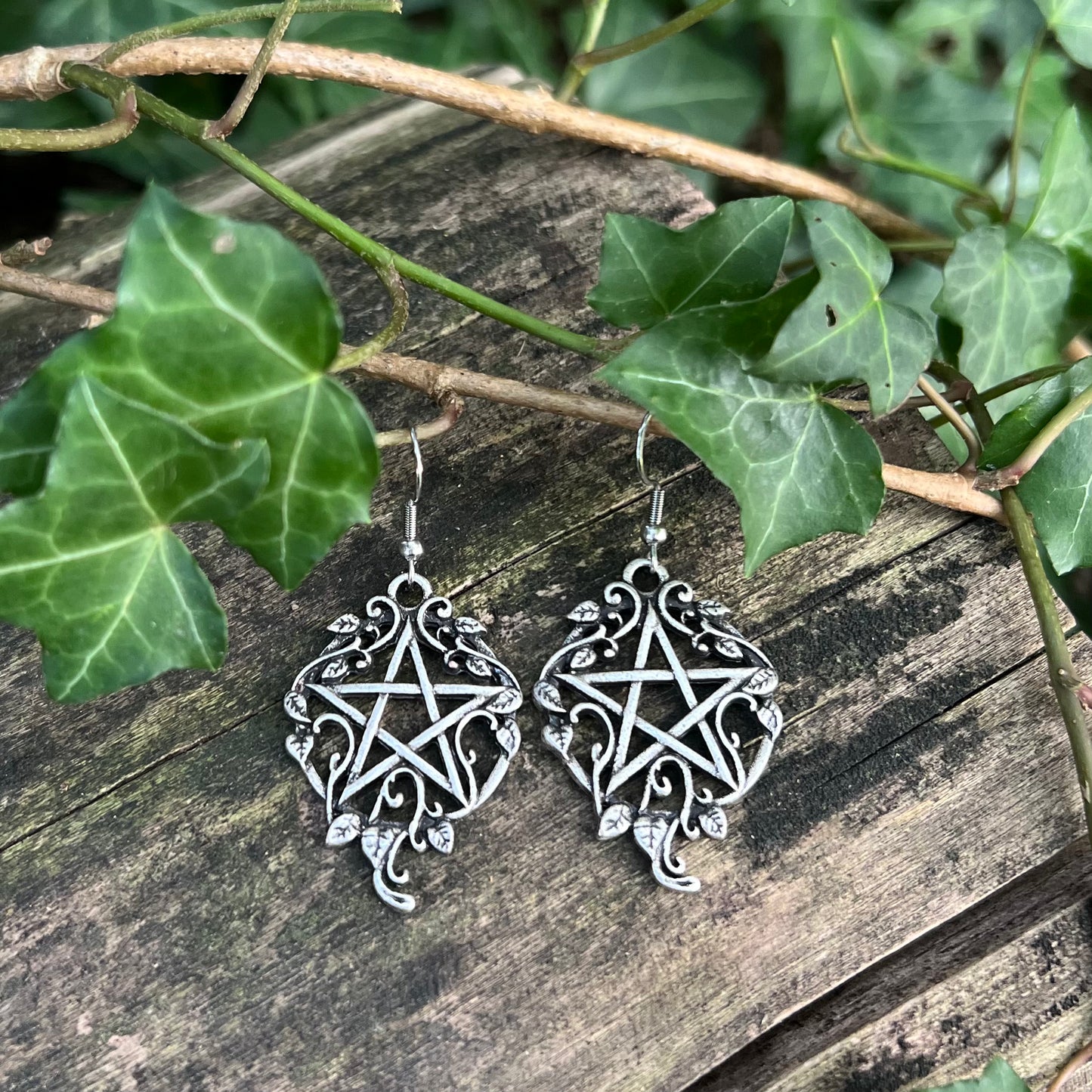 Boucles d’oreilles Pentagramme Elfique