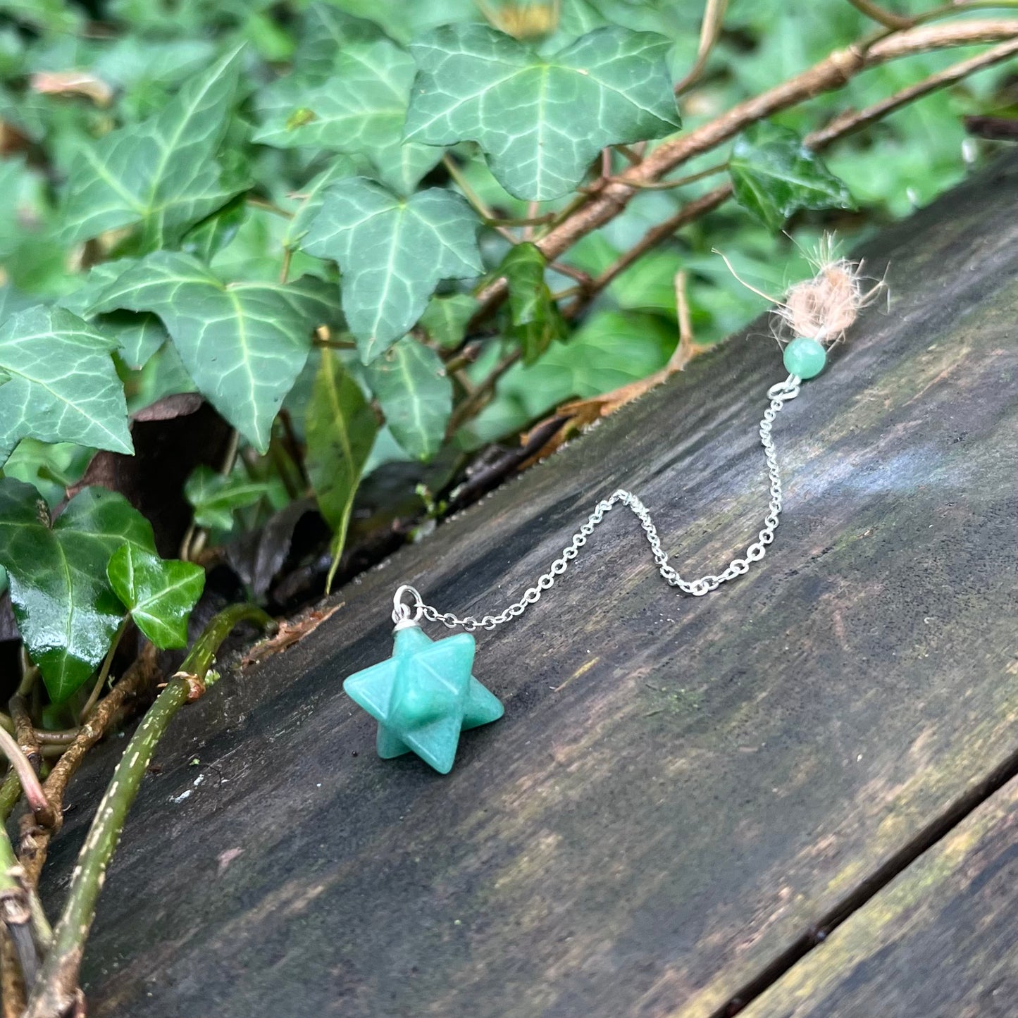 Pendule Merkaba Aventurine verte