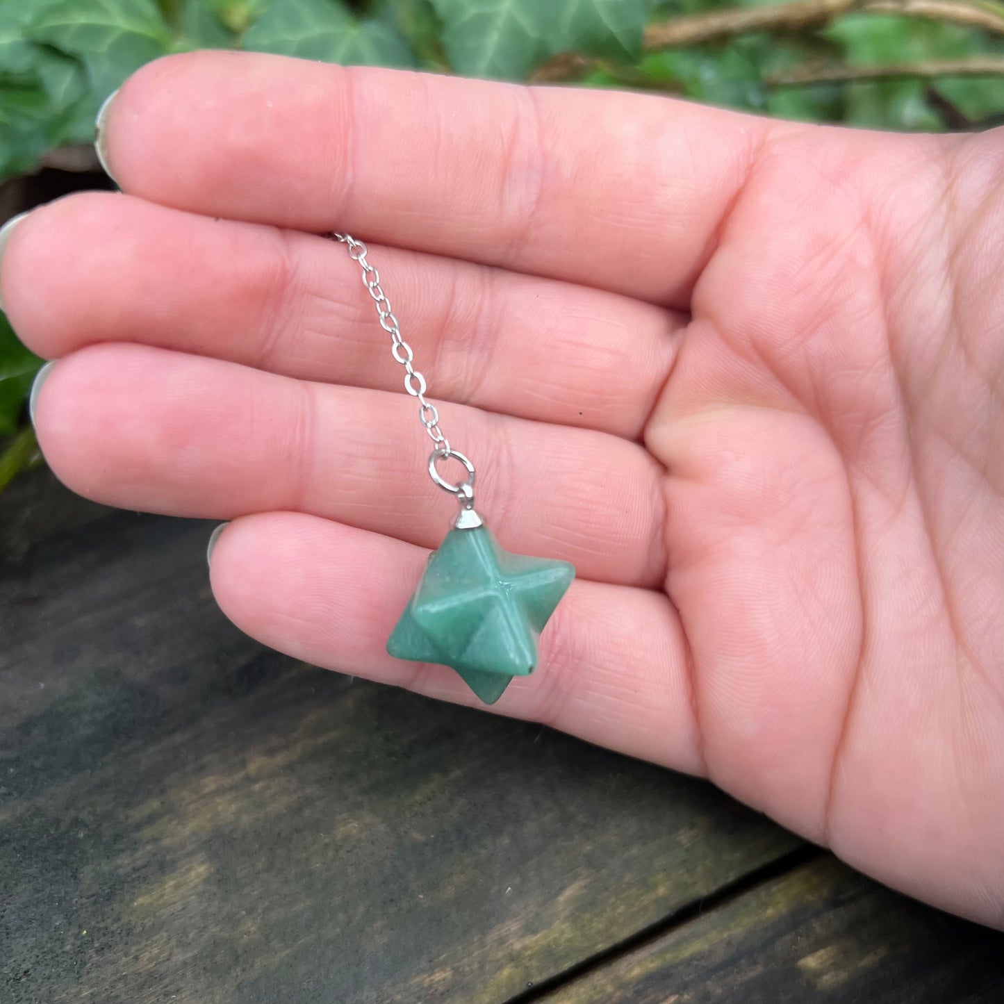 Pendule Merkaba Aventurine verte