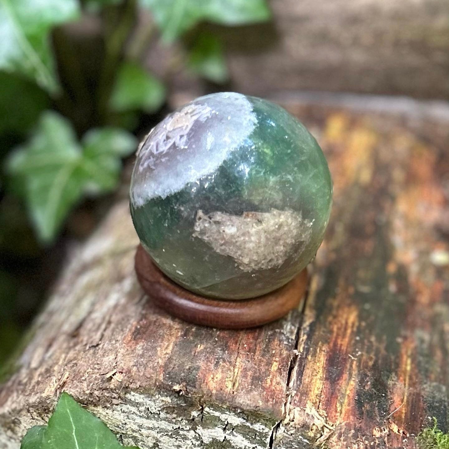 Sphère Fluorite bicolore - 400g