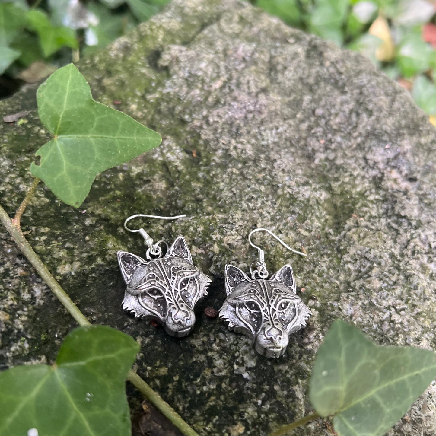 Boucles d’oreilles Loup