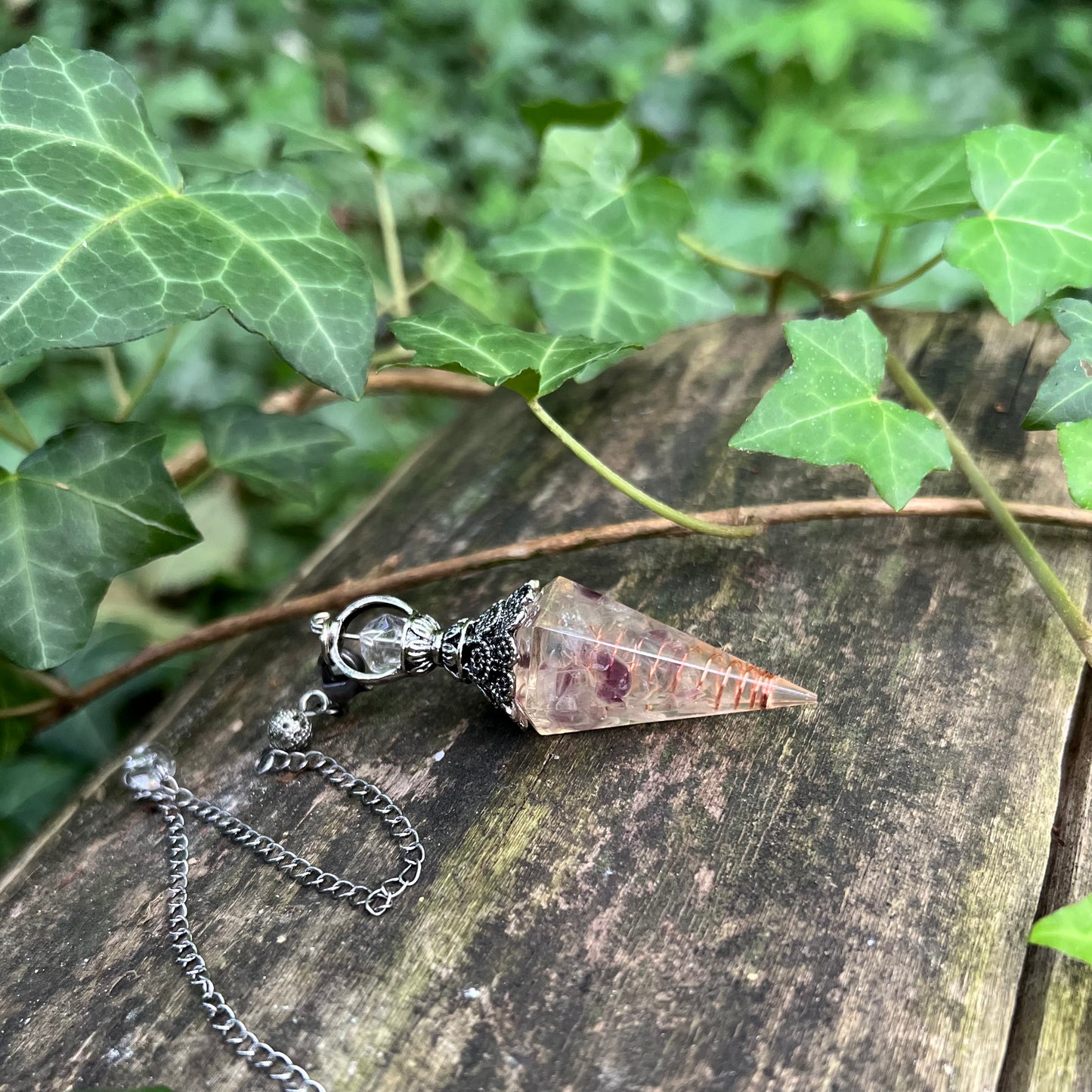 Pendule Orgonite Fluorite