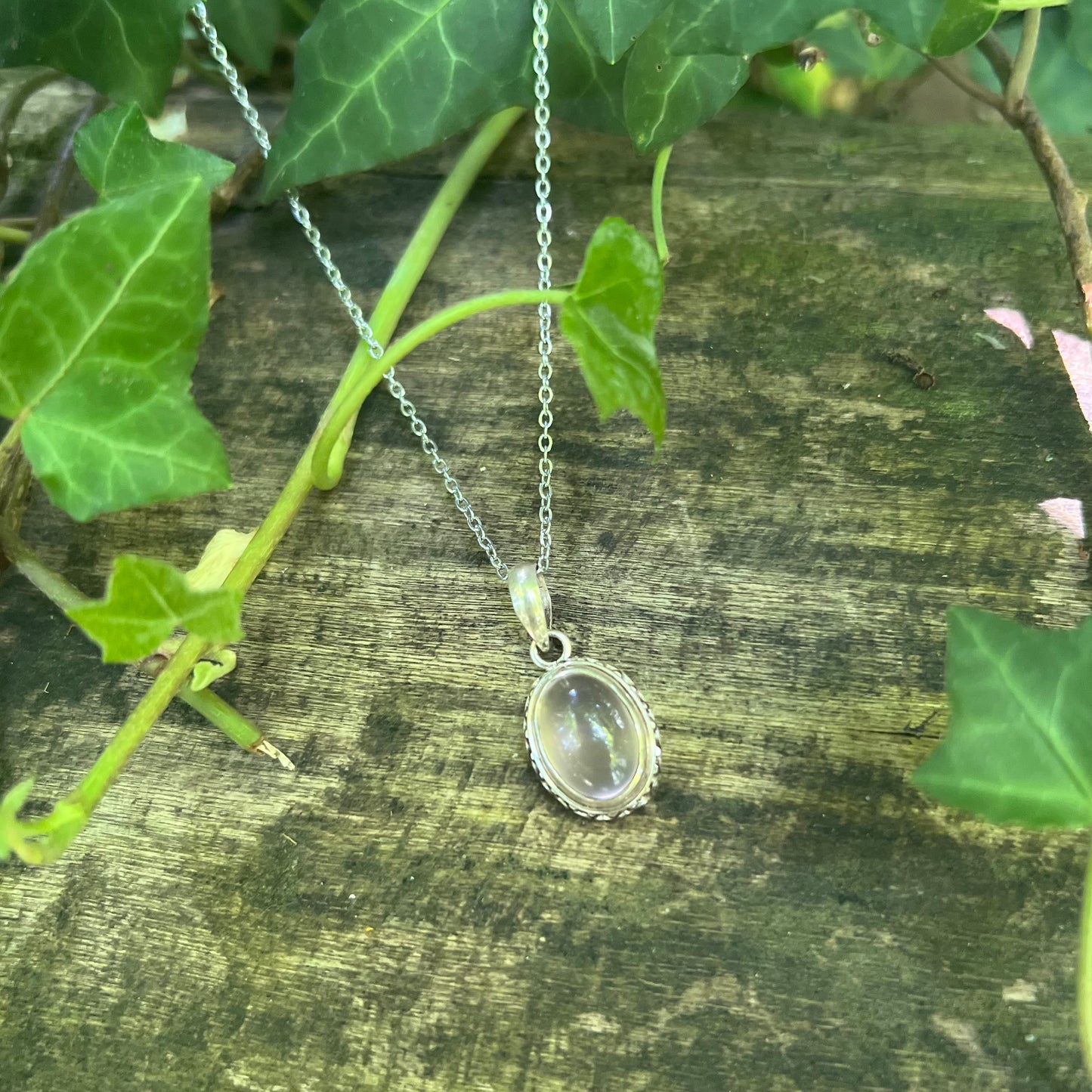 Collier Niniel - Quartz rose - argent 925