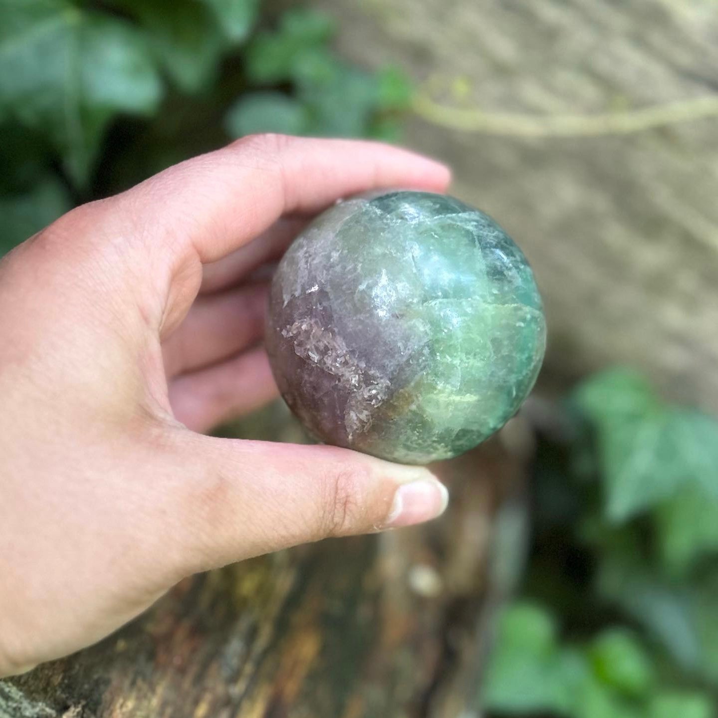 Sphère Fluorite bicolore - 400g
