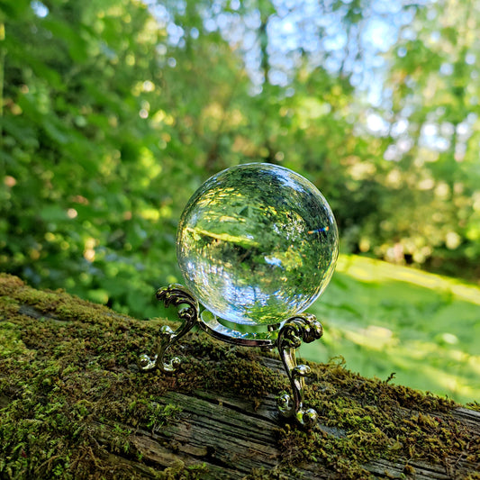 Boule de Cristal  sur socle antique - 50mm