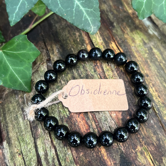 Bracelet Obsidienne Noire