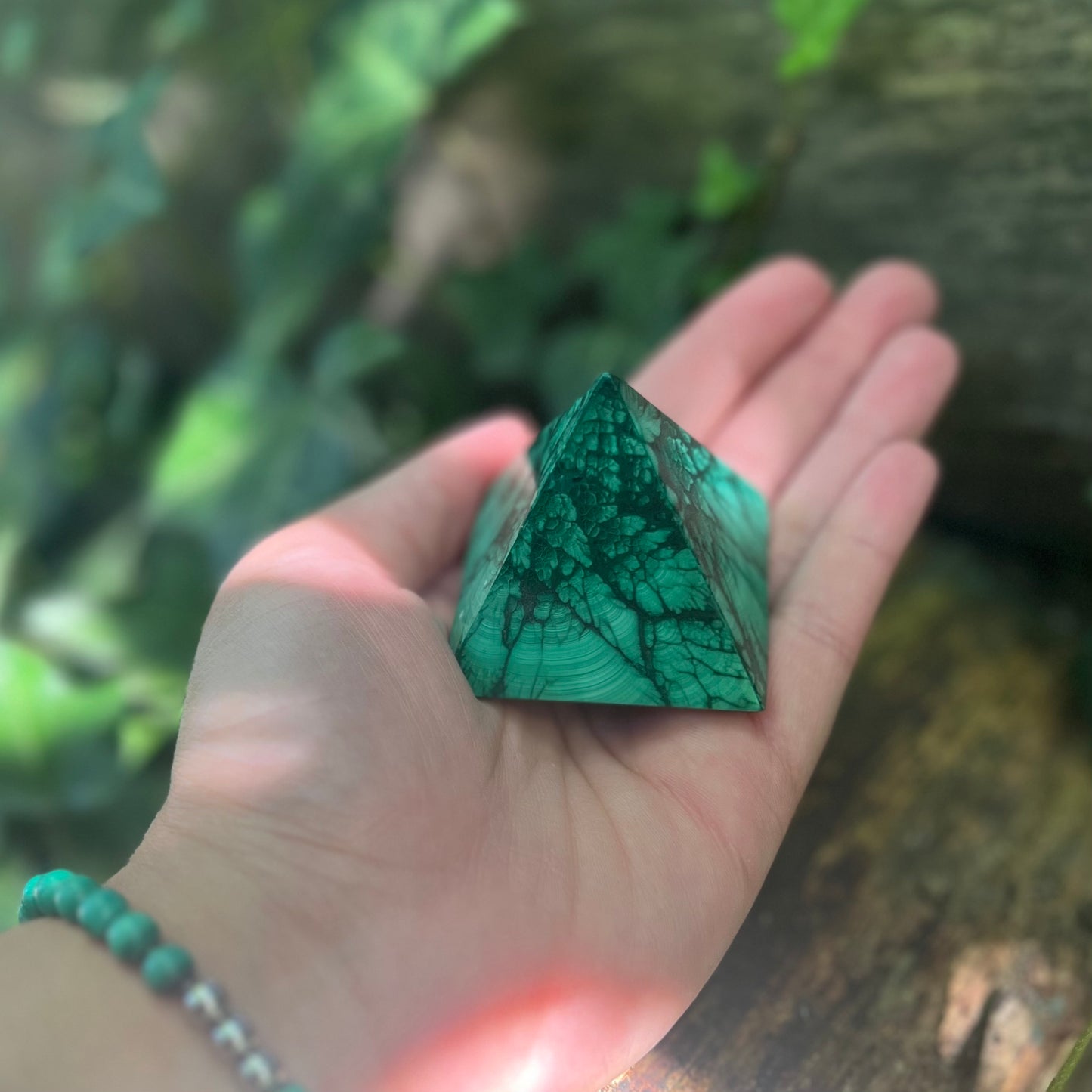 Pyramide Malachite naturelle - 70g