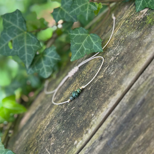 Bracelet cordon - Turquoise Africaine