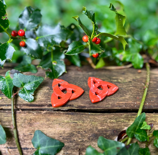 Triquetra en Jaspe rouge