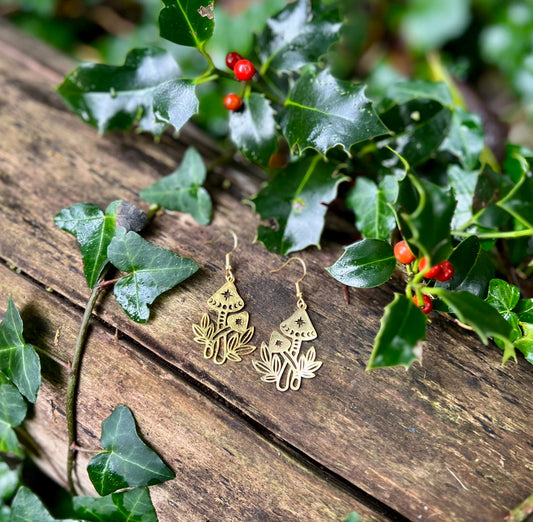 Boucles d’oreilles Champignon Magique