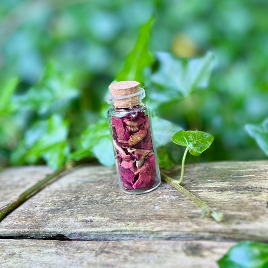 Fiole de Rose / Herbal Witch Bottle