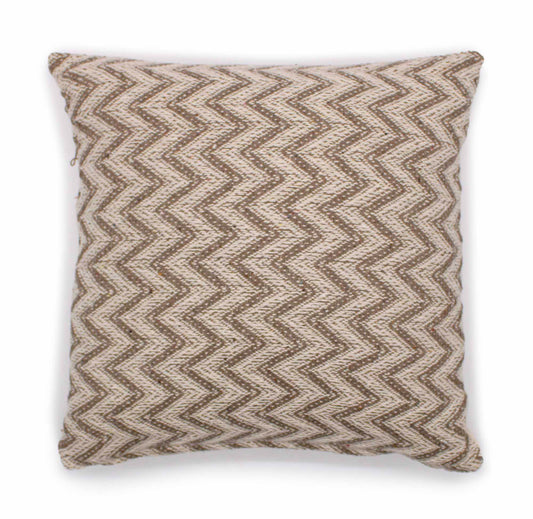 Coussin Chevron Beige - Sable Doré