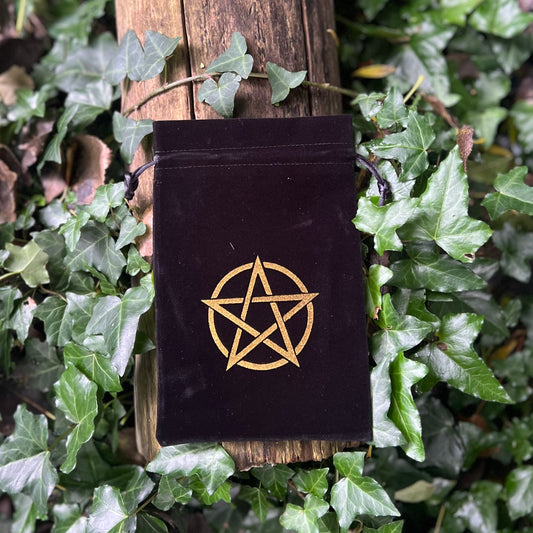 Pochon de rangement en velours - Pentacle