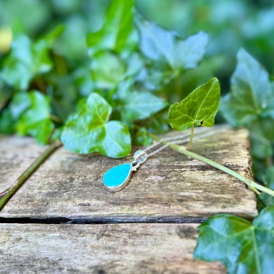 Collier Goutte Turquoise - Argent 925