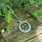 Amulette viking Triquetra et Rune - acier inoxydable