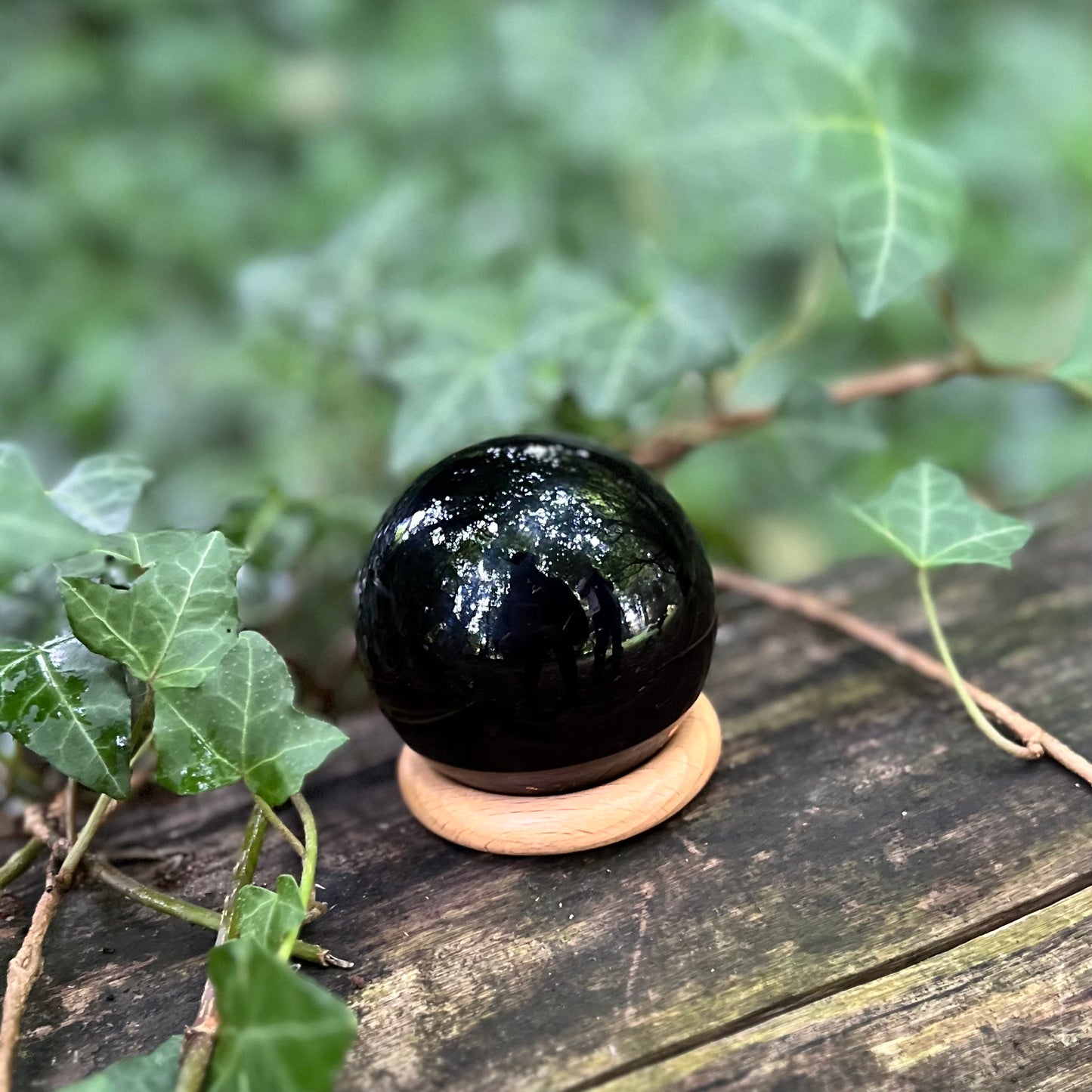 Sphère Obsidienne noire - 280g