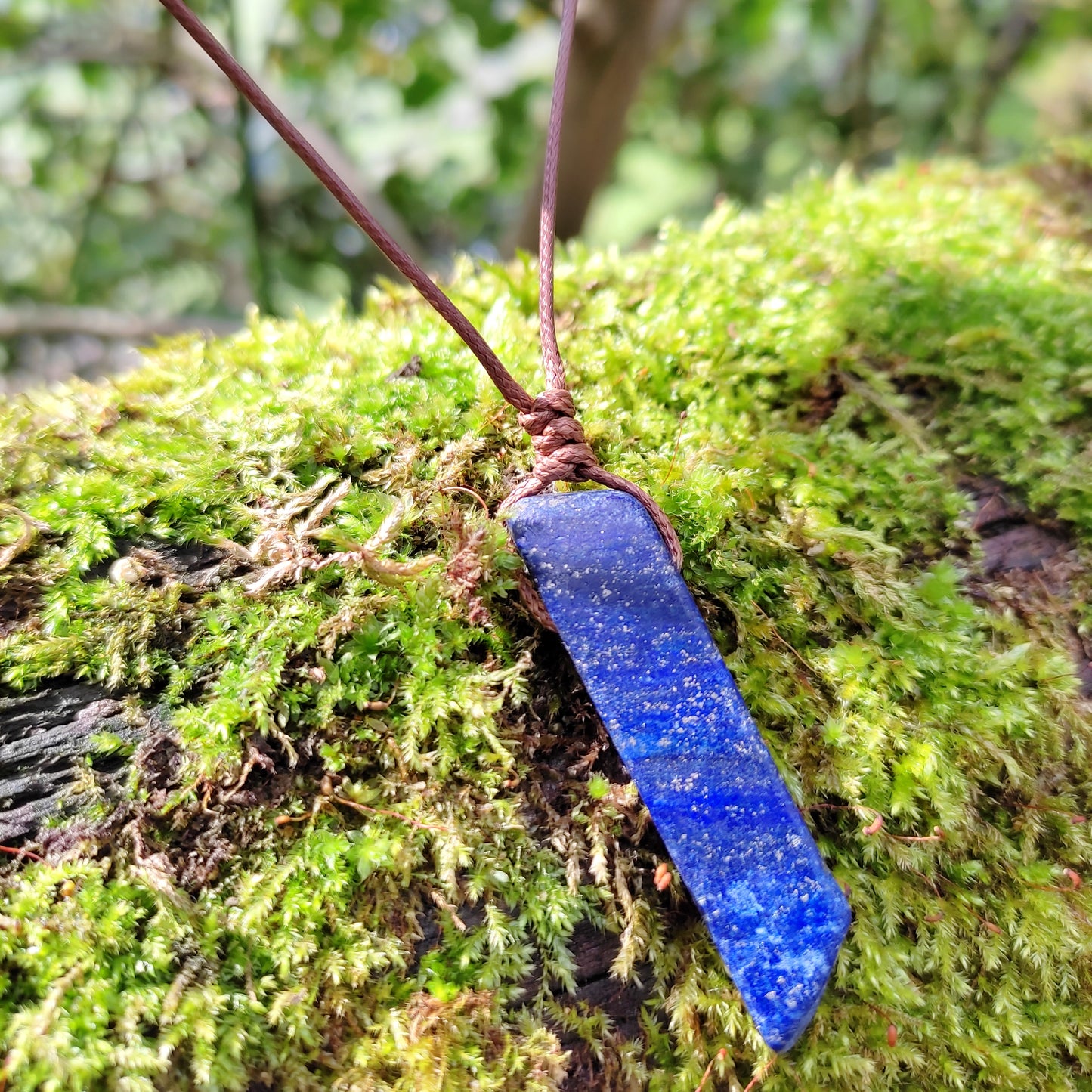Collier Lapis lazuli - cordon réglable