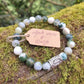 Bracelet de l'optimisme - Agate mousse &  Wunjo
