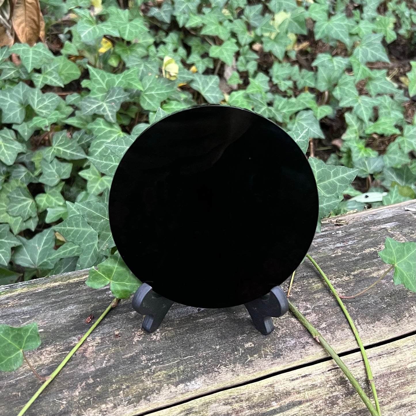 Miroir de divination Obsidienne noire