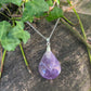 Collier Améthyste - Pendentif goutte
