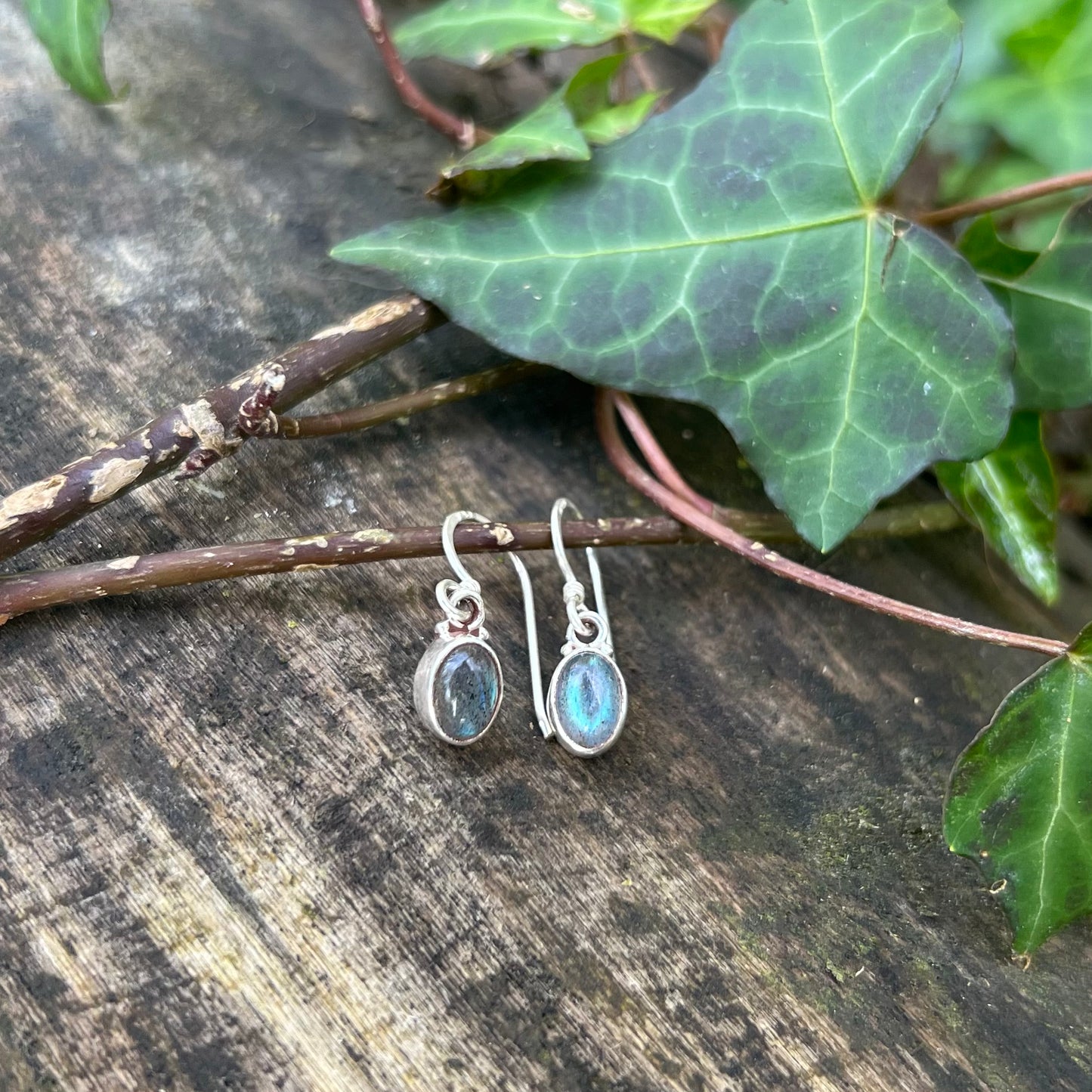 Boucles d’oreilles Hermione - Labradorite - argent 925