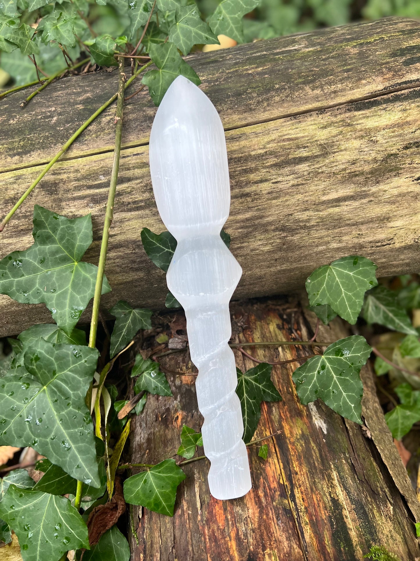 Athamé de rituel Sélénite - 24cm