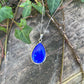 Collier Freyja - Lapis lazuli - Pendentif goutte - argent 925