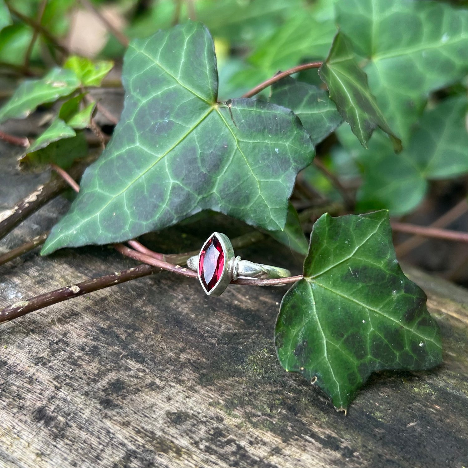 Bague Grenat Lithotherapie