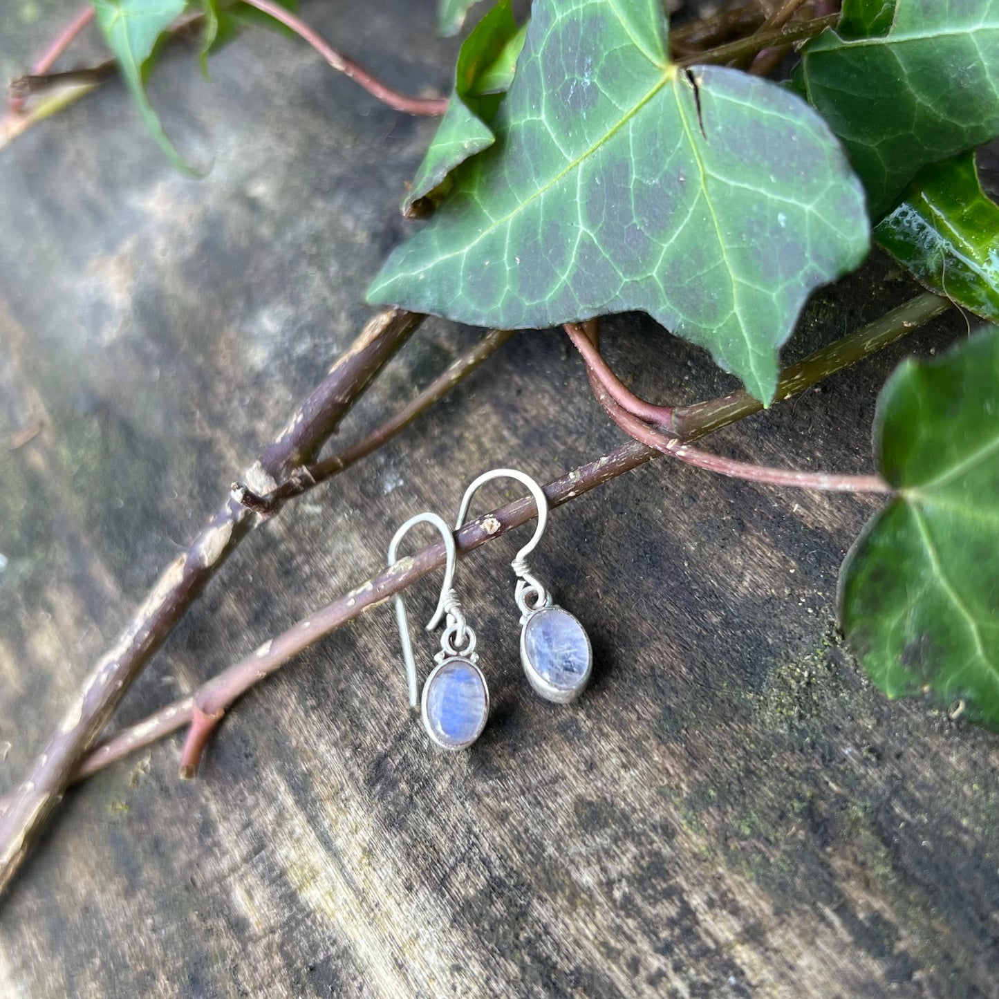Boucles d’oreilles Hermione - Pierre de lune - argent 925