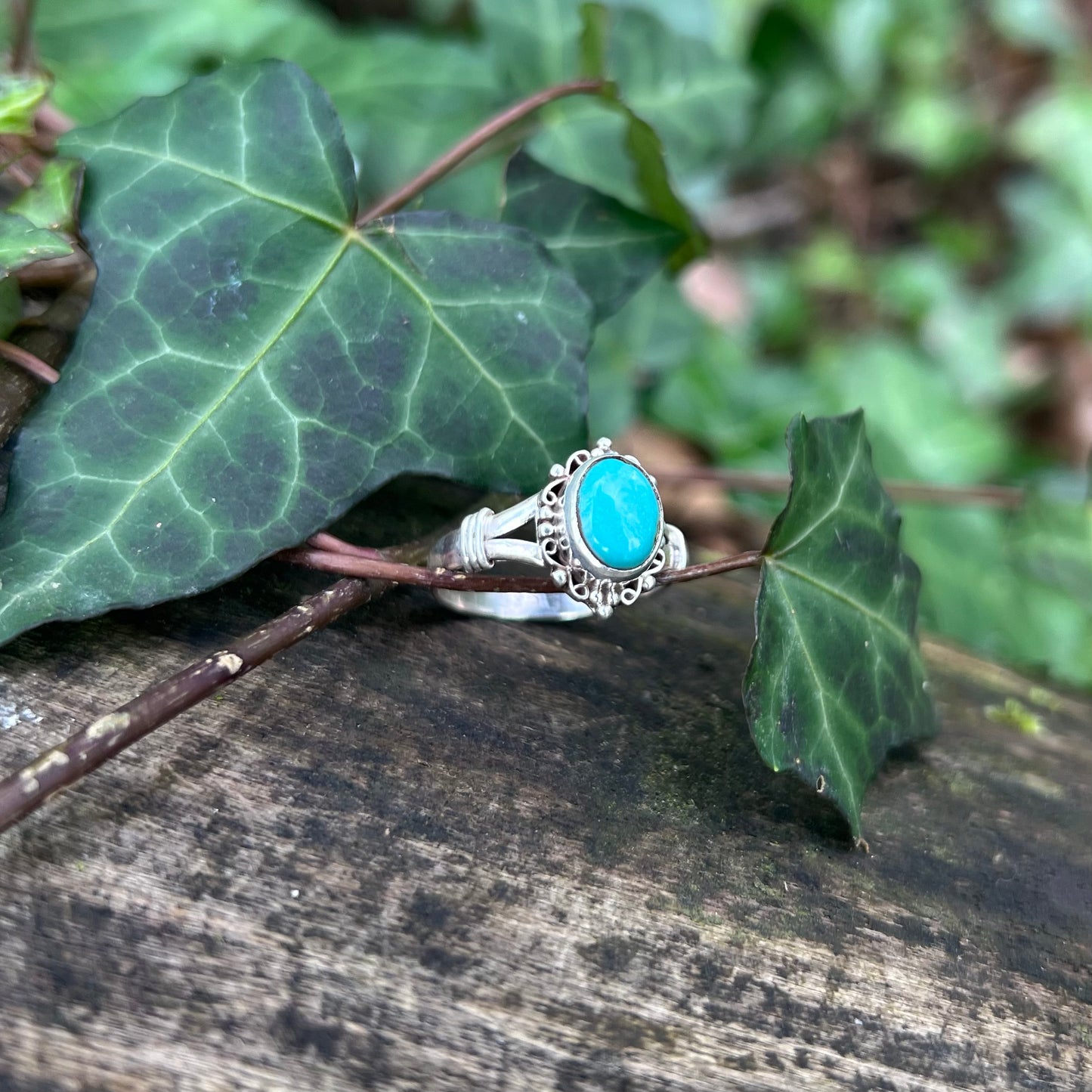 Bague Marquise - Turquoise argent 925